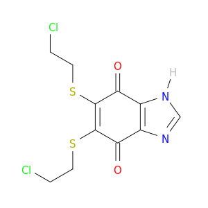 1H-Benzimidazole-4,7-dione,5,6-bis[(2-chloroethyl)thio]-