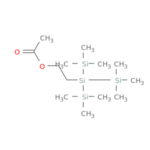 Ethanol, 2-[2,2,2-trimethyl-1,1-bis(trimethylsilyl)disilanyl]-, acetate