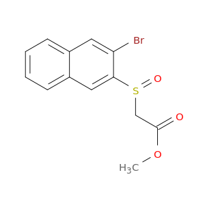 Acetic acid, [(3-bromo-2-naphthalenyl)sulfinyl]-, methyl ester