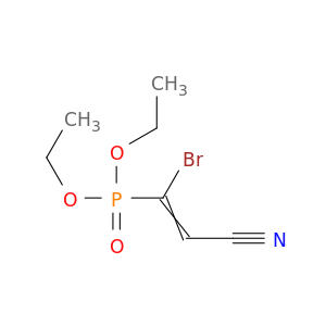 Phosphonic acid, (1-bromo-2-cyanoethenyl)-, diethyl ester