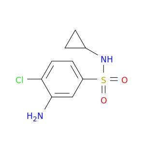 3-Amino-4-chloro-n-cyclopropylbenzene-1-sulfonamide