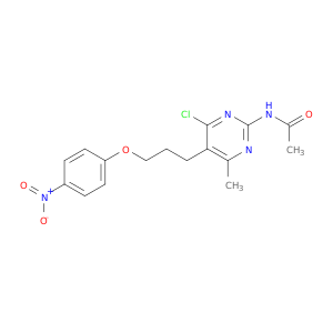 N-[4-CHLORO-6-METHYL-5-[3-(4-NITROPHENOXY)PROPYL]PYRIMIDIN-2-YL]ACETAMIDE