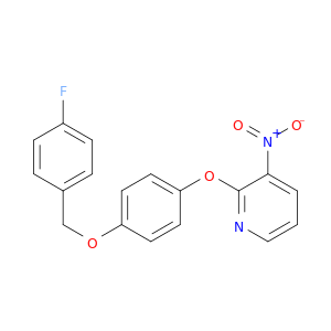 Pyridine, 2-[4-[(4-fluorophenyl)methoxy]phenoxy]-3-nitro-