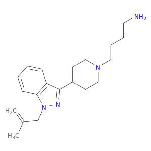1-Piperidinebutanamine, 4-[1-(2-methyl-2-propenyl)-1H-indazol-3-yl]-