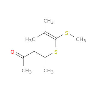 2-Pentanone, 4-[[2-methyl-1-(methylthio)-1-propenyl]thio]-