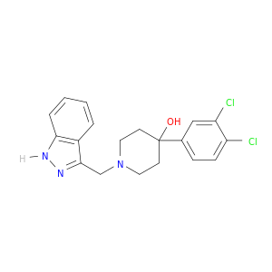4-Piperidinol, 4-(3,4-dichlorophenyl)-1-(1H-indazol-3-ylmethyl)-