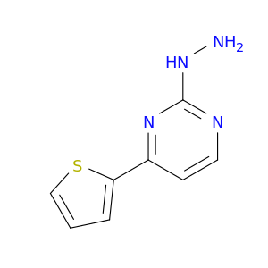 2-Hydrazinyl-4-(thiophen-2-yl)pyrimidine