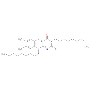 Benzo[g]pteridine-2,4(3H,10H)-dione, 7,8-dimethyl-3,10-dinonyl-