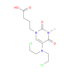 1(2H)-Pyrimidinebutanoicacid, 5-[bis(2-chloroethyl)amino]-3,4-dihydro-2,4-dioxo-