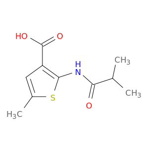 3-Thiophenecarboxylic acid, 5-methyl-2-[(2-methyl-1-oxopropyl)amino]-