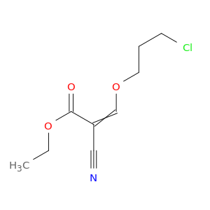 2-Propenoic acid, 3-(3-chloropropoxy)-2-cyano-, ethyl ester