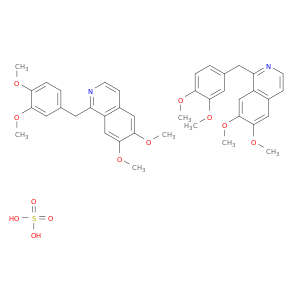 Isoquinoline, 1-[(3,4-dimethoxyphenyl)methyl]-6,7-dimethoxy-, sulfate(2:1)