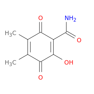 1,4-Cyclohexadiene-1-carboxamide, 2-hydroxy-4,5-dimethyl-3,6-dioxo-