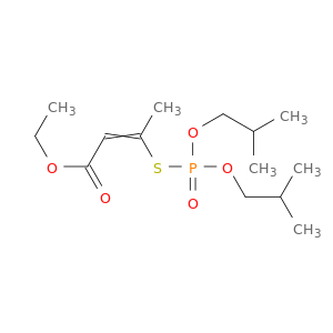 2-Butenoic acid, 3-[[bis(2-methylpropoxy)phosphinyl]thio]-, ethyl ester