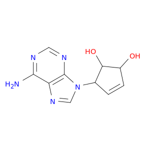 3-Cyclopentene-1,2-diol,5-(6-amino-9H-purin-9-yl)-, (1R,2S,5S)-rel-