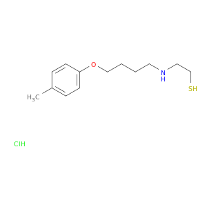 Ethanethiol,2-[[4-(4-methylphenoxy)butyl]amino]-, hydrochloride (1:1)