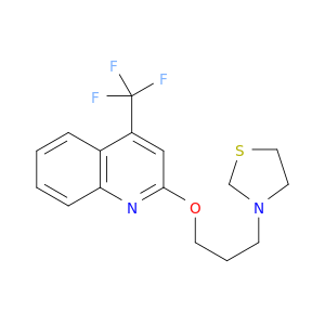 2-[3-[3-thiazolidinyl]propoxy]-4-[trifluoromethyl]quinoline