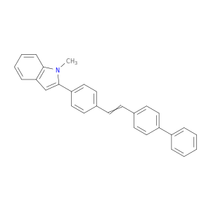 1H-Indole, 2-[4-(2-[1,1'-biphenyl]-4-ylethenyl)phenyl]-1-methyl-