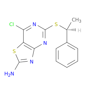 (S)-7-氯-5-((1-苯基乙基)硫基)噻唑并[4,5-d]嘧啶-2-胺