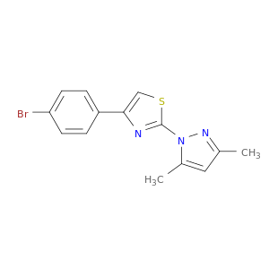 Thiazole, 4-(4-bromophenyl)-2-(3,5-dimethyl-1H-pyrazol-1-yl)-