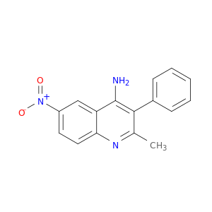 4-Quinolinamine, 2-methyl-6-nitro-3-phenyl-