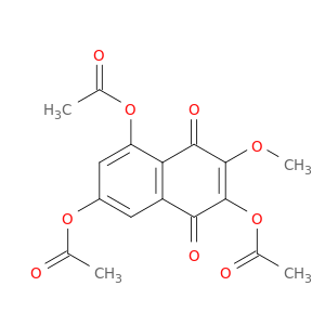 1,4-Naphthalenedione, 2,5,7-tris(acetyloxy)-3-methoxy-