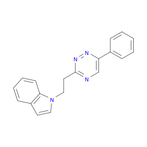 1H-Indole, 1-[2-(6-phenyl-1,2,4-triazin-3-yl)ethyl]-