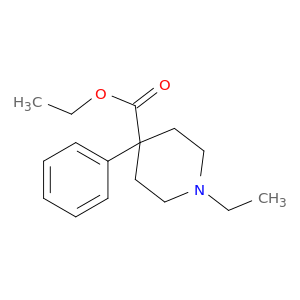4-Piperidinecarboxylic acid, 1-ethyl-4-phenyl-, ethyl ester