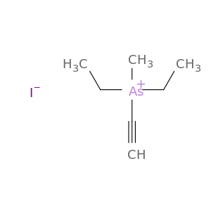 Arsonium, diethylethynylmethyl-, iodide