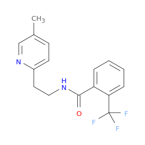 Benzamide, N-[2-(5-methyl-2-pyridinyl)ethyl]-2-(trifluoromethyl)-