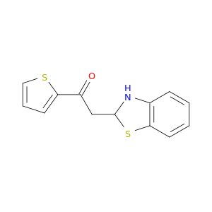Ethanone, 2-(2,3-dihydro-2-benzothiazolyl)-1-(2-thienyl)-