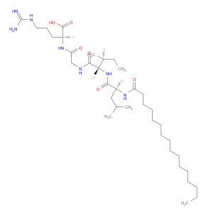 L-Arginine, N-(1-oxohexadecyl)-L-leucyl-L-isoleucylglycyl-