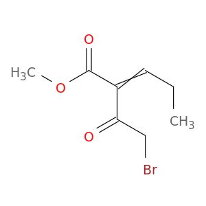 2-Pentenoic acid, 2-(bromoacetyl)-, methyl ester