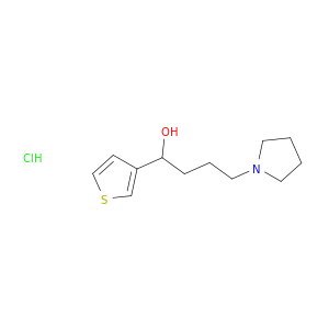 1-Pyrrolidinebutanol, a-3-thienyl-, hydrochloride (1:1)