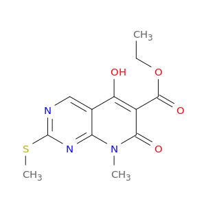 Ethyl 5-hydroxy-8-methyl-2-(methylthio)-7-oxo-7,8-dihydropyrido[2,3-d]pyrimidine-6-carboxylate
