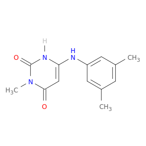 2,4(1H,3H)-Pyrimidinedione, 6-[(3,5-dimethylphenyl)amino]-3-methyl-