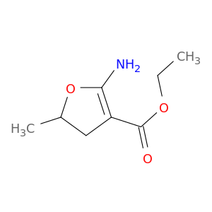 3-Furancarboxylic acid, 2-amino-4,5-dihydro-5-methyl-, ethyl ester