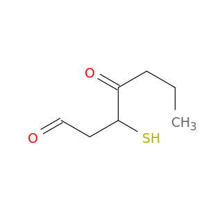 Heptanal, 3-mercapto-4-oxo-