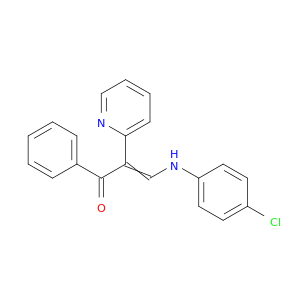 2-Propen-1-one, 3-[(4-chlorophenyl)amino]-1-phenyl-2-(2-pyridinyl)-