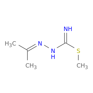 Hydrazinecarboximidothioic acid, (1-methylethylidene)-, methyl ester