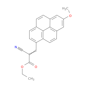 2-Propenoic acid, 2-cyano-3-(7-methoxy-1-pyrenyl)-, ethyl ester