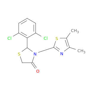 4-Thiazolidinone, 2-(2,6-dichlorophenyl)-3-(4,5-dimethyl-2-thiazolyl)-