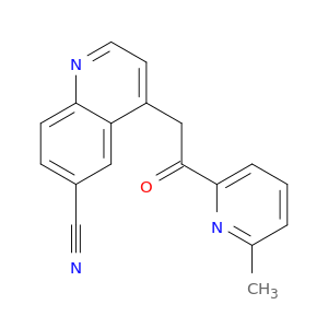 4-[2-(6-甲基-2-吡啶基)-2-氧代乙基]-6-喹啉甲腈