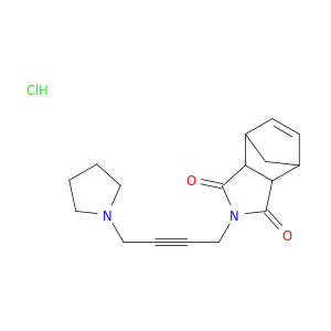2-[4-(pyrrolidin-1-yl)but-2-yn-1-yl]-3a,4,7,7a-tetrahydro-1h-4,7-methanoisoindole-1,3(2h)-dione hydrochloride(1:1)