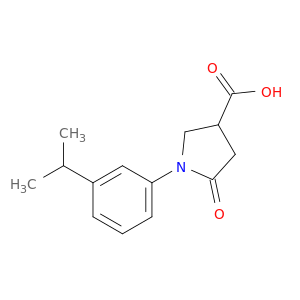 1-(3-Isopropylphenyl)-5-oxopyrrolidine-3-carboxylic acid