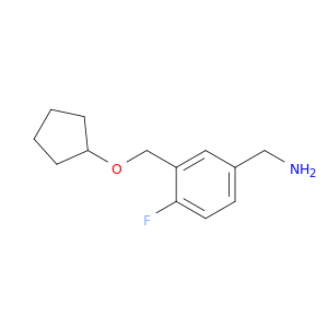 {3-[(Cyclopentyloxy)methyl]-4-fluorophenyl}methanamine