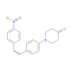 4-Piperidinone, 1-[4-[2-(4-nitrophenyl)ethenyl]phenyl]-