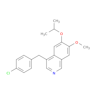 Isoquinoline, 4-[(4-chlorophenyl)methyl]-7-methoxy-6-(1-methylethoxy)-