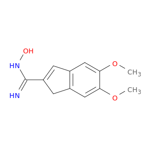 1H-Indene-2-carboximidamide, N-hydroxy-5,6-dimethoxy-