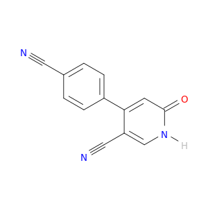 3-Pyridinecarbonitrile, 4-(4-cyanophenyl)-1,6-dihydro-6-oxo-